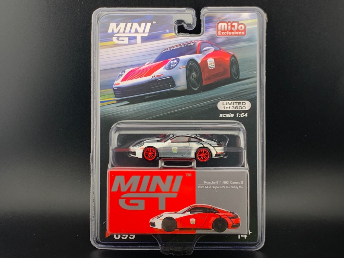 Mini GT Porsche 911 992 Carrera S Safety 2023 IMSA Daytona 24Hr