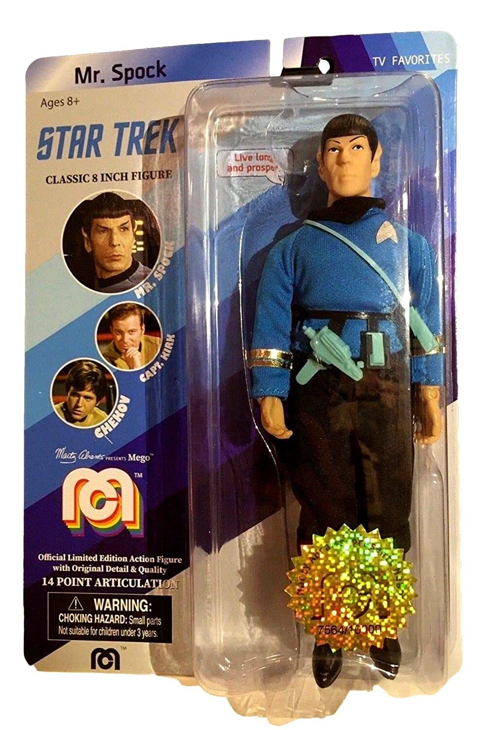 Mego: Star Trek Classic 8 Inch Action Figure Mr. Spock