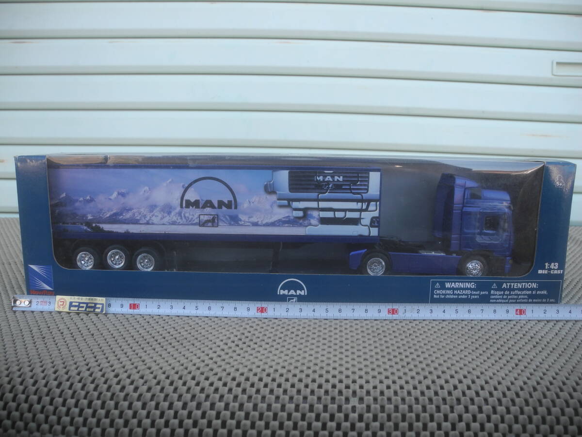 Minicar Truckray Man F2000 40' Container Blau Lkw 1/43 Minicar Truckray Man F2000 40' Container Blau Lkw 1/43