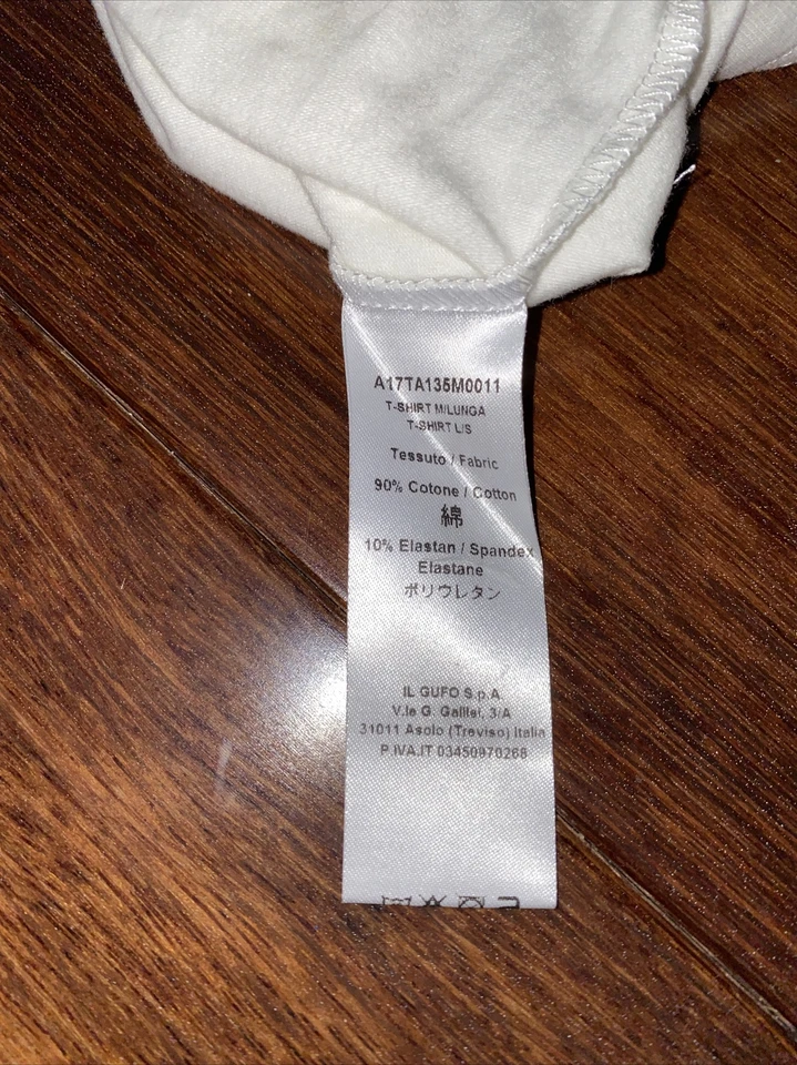 NWT 8 Yr IL GUFO RUFFLE SLEEVE OFF WHITE BARNEYS T-shirt Top Tee GIRLS 128 - Image 4 of 4