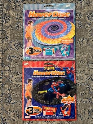 Lot of 2 Hover Disc Spider-man & Vertigo 2003 3 Feet Wide