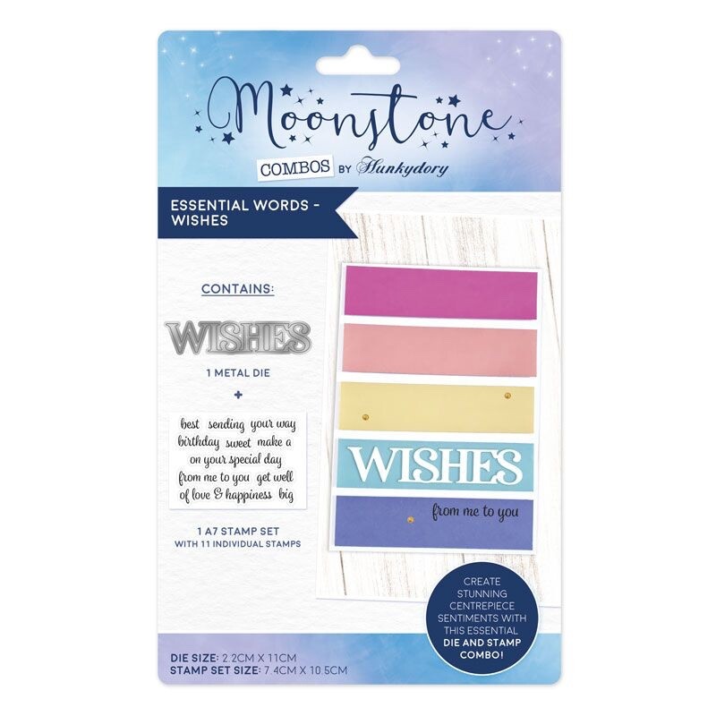 Hunkydory Crafts Wishes Sending Special Day Stamp & Die Set Birthday Card Making