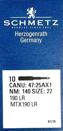 PFAFF,ADLER,JUKI SYS:MTX190LR 190LR SIZE140/22 LEATHER INDUST SEWING MCHN NEEDLE - Picture 3 of 7