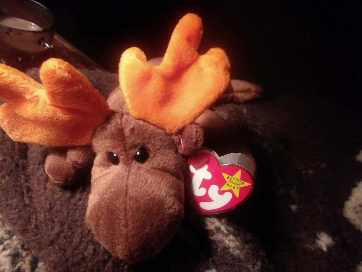 Original 9 Ty Beanie Baby Retired Chocolate the rnoose Rare Vintage 1993 PVC