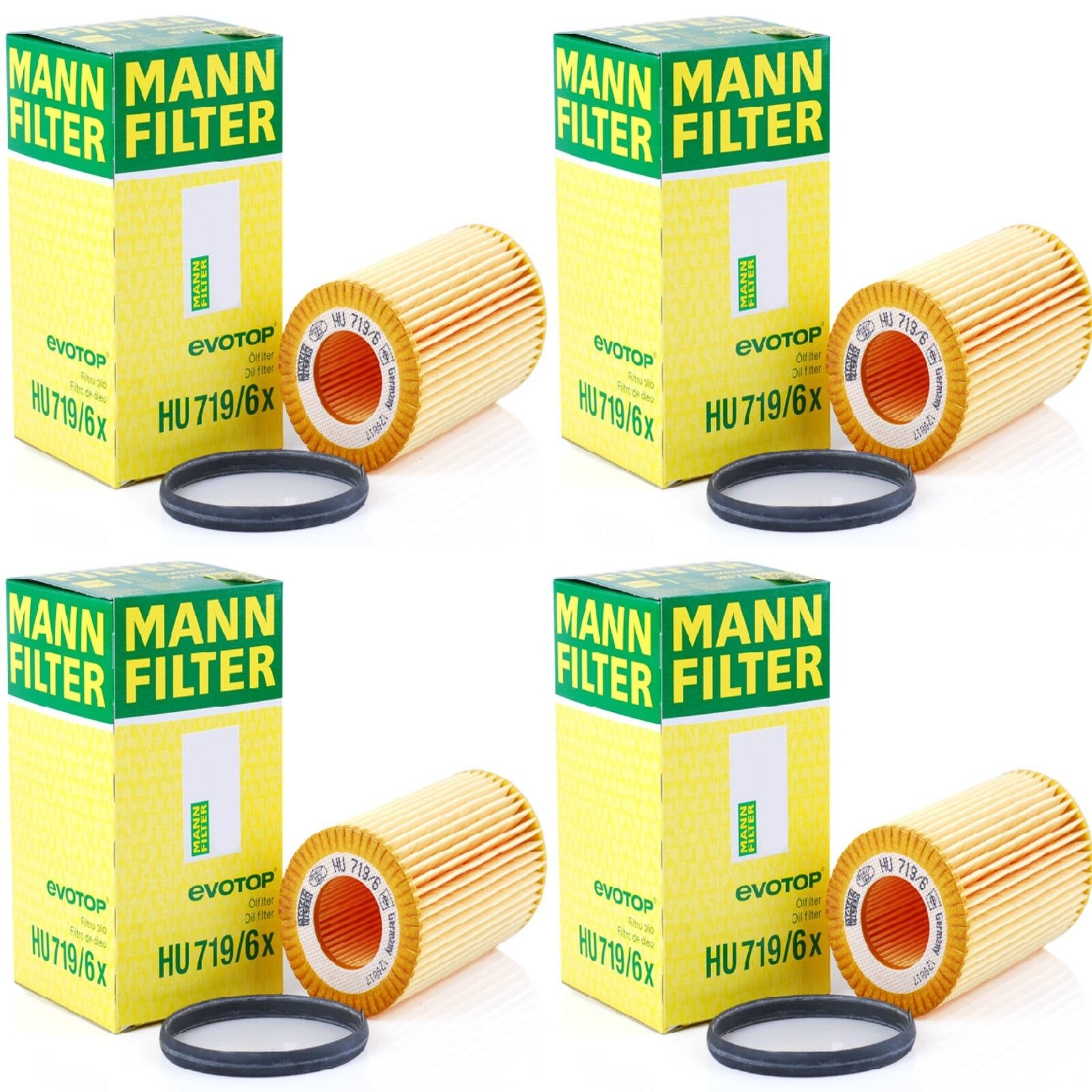 Mann Filter HU 719/6 x Pack of 4 - OE Audi Volkswagen Oil Filter