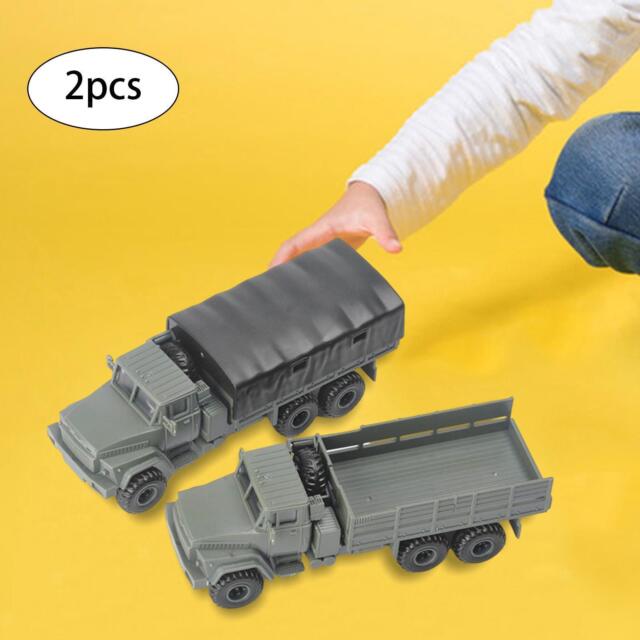 4x 2x 1:72 Transportwagen Spielzeug Zubehör Deko Spielzeug Modell für