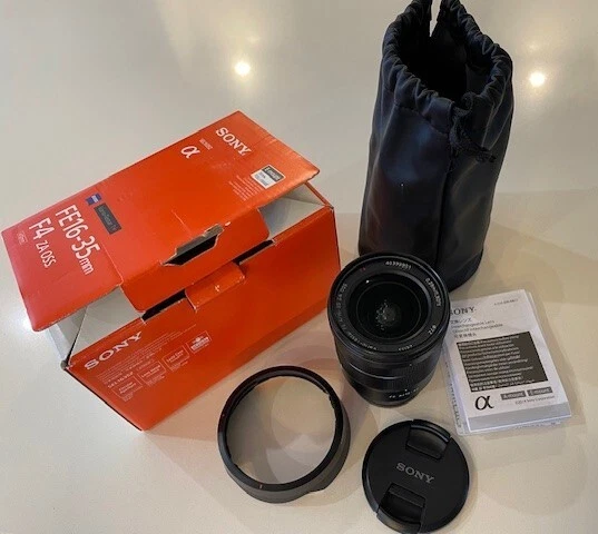 Sony lens SEL1635mm F4 ZA OSS SEL1635Z Wide Angle Lens and filter, box ,case - image 2 of 3