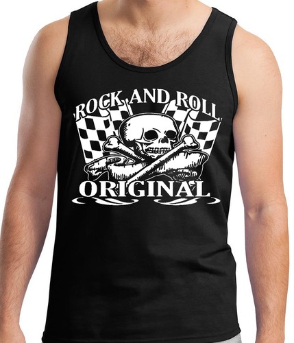 Chaleco sin mangas Rock And Roll Original Camiseta sin mangas Diseño único Años 50 Punk - Imagen 1 de 2