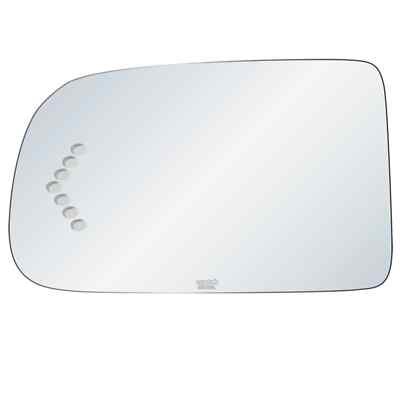 Driver's Side Mirror Glass w Arrow Fits Avalanche Silverado, Sierra Yukon XL LH