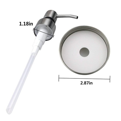 Mason Jar Soap Dispenser Lids Rust Proof Stainless Steel Lotion Pump Jars Kit