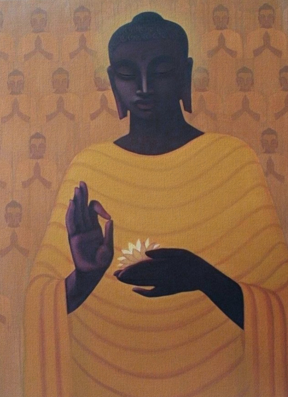 Buddham | Handmade Painting | Cotton Canvas | Acrylic Color