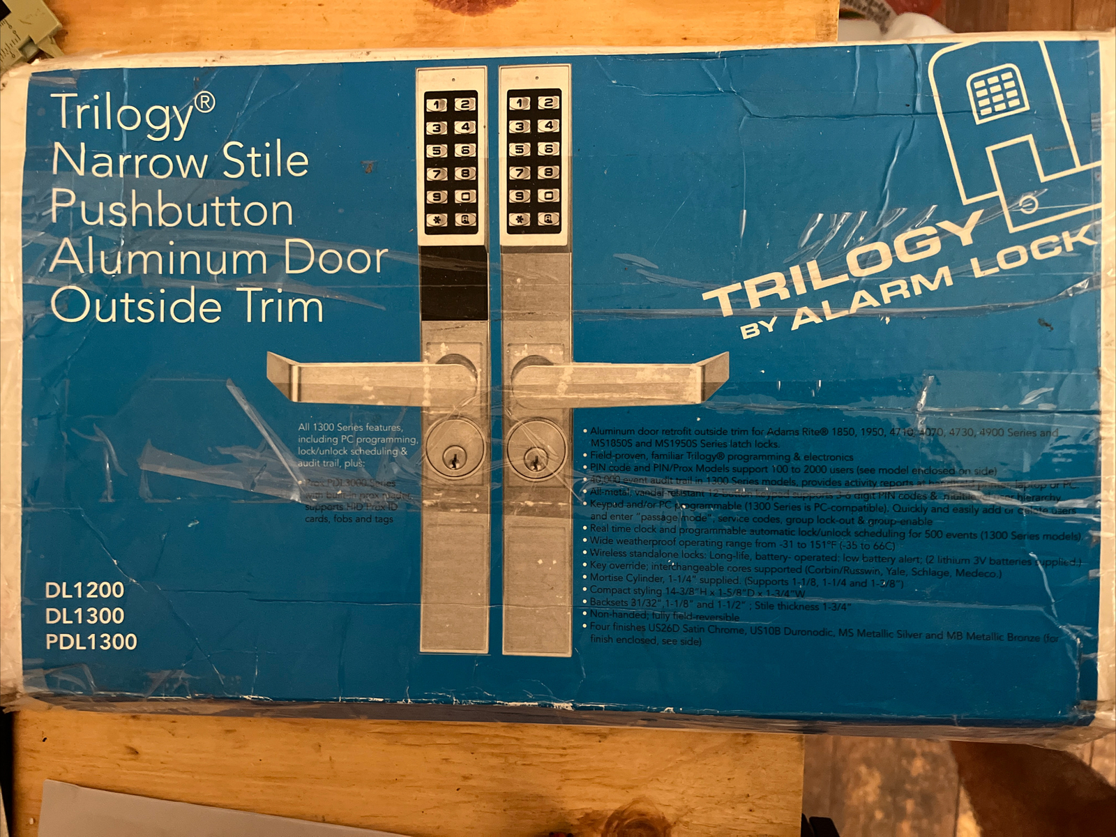 Trilogy Narrow Stile Pushbutton Aluminum Door Outside Trim DL1200 eBay
