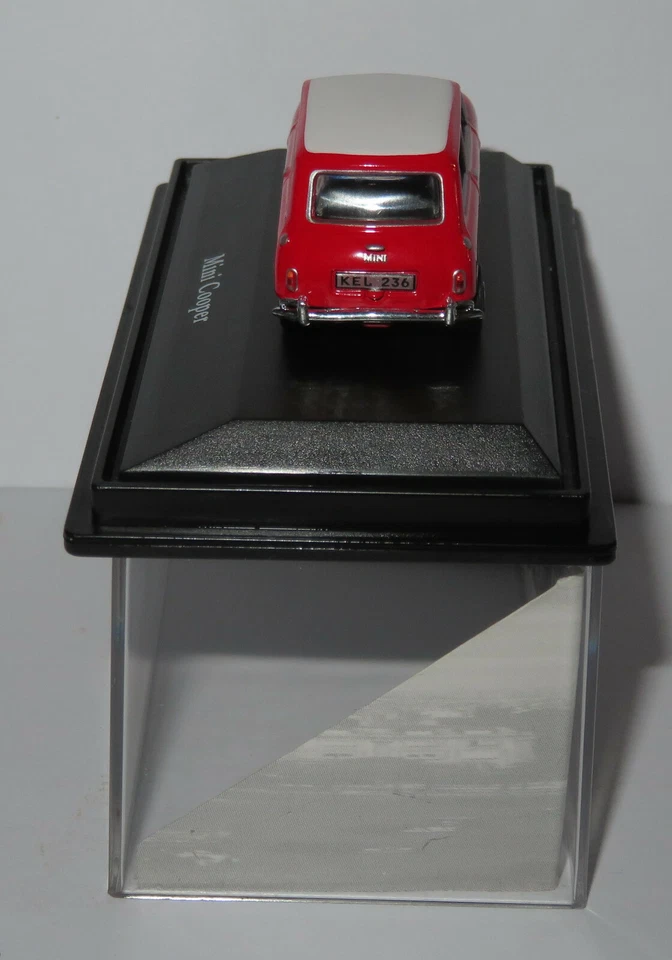 A Micro IN Metallo Die Cast Schuco Mini Cooper Rosso Tetto Bianco 1/72 IN Box - Immagine 4 di 4