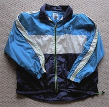 Mens Vintage Wilson Nylon Full Zip Windbreak Track Suit Jacket XL