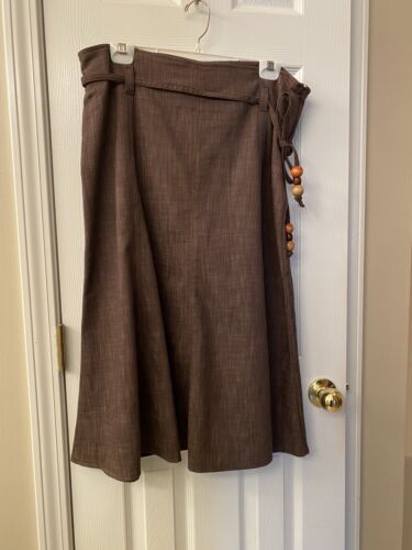 D. F. A. New York Women’s Brown Skirt Matching Bel