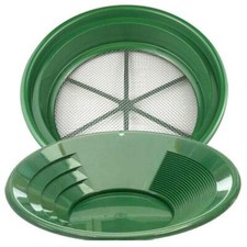 1/8" Mesh Large Gold Classifier Screen 14" Green Gold Pan.