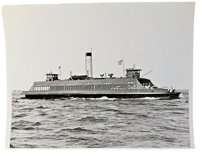 Vintage Ship Photo 1939 CHESTER BRIDGEPORT FERRY 10''