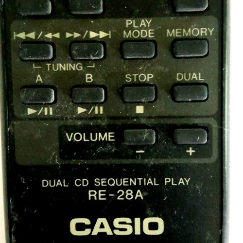 Casio Remote Control RE-28A Dual CD Sequntial Sleep Timer - Picture 2 of 5