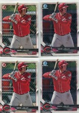 LOT (7) RC GAVIN LAVALLEY CINCINNATI REDS - 2018 BOWMAN & BOWMAN CHROME - 3584