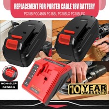 18V 4.5Ah Battery / Charger For PORTER CABLE 18 Volt PC18B PC18BL PCXMVC PCMVC