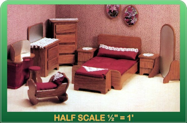 half scale dollhouse furniture