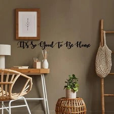 It's So Good to Be Home Metal Wall Art, Family Tree Wall Decor, Large Wall Art,