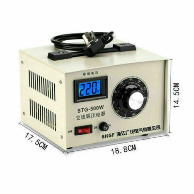 Single-phase AC Voltage Regulator Stabilizer 0-300V Adjustable Power Transformer