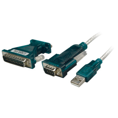 LogiLink UA0042B Adapter Konverter USB 2.0 to Seriell 9+25 Pin PC Laptop Win 8