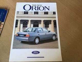 FORD ORION UK Launch Sales Brochure Ref FA 982 September 1990