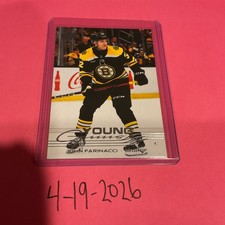 2025-26 Upper Deck Series 2 John Farinacci #496 Young Guns RC Bruins