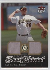 2007 Fleer Ultra Dual Materials Gold 71/75 Rich Harden #DM-RH n1u