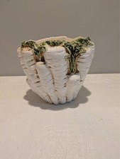 Cache-pot tortue en céramique blanche Fitz & Floyd, 1975, vintage
