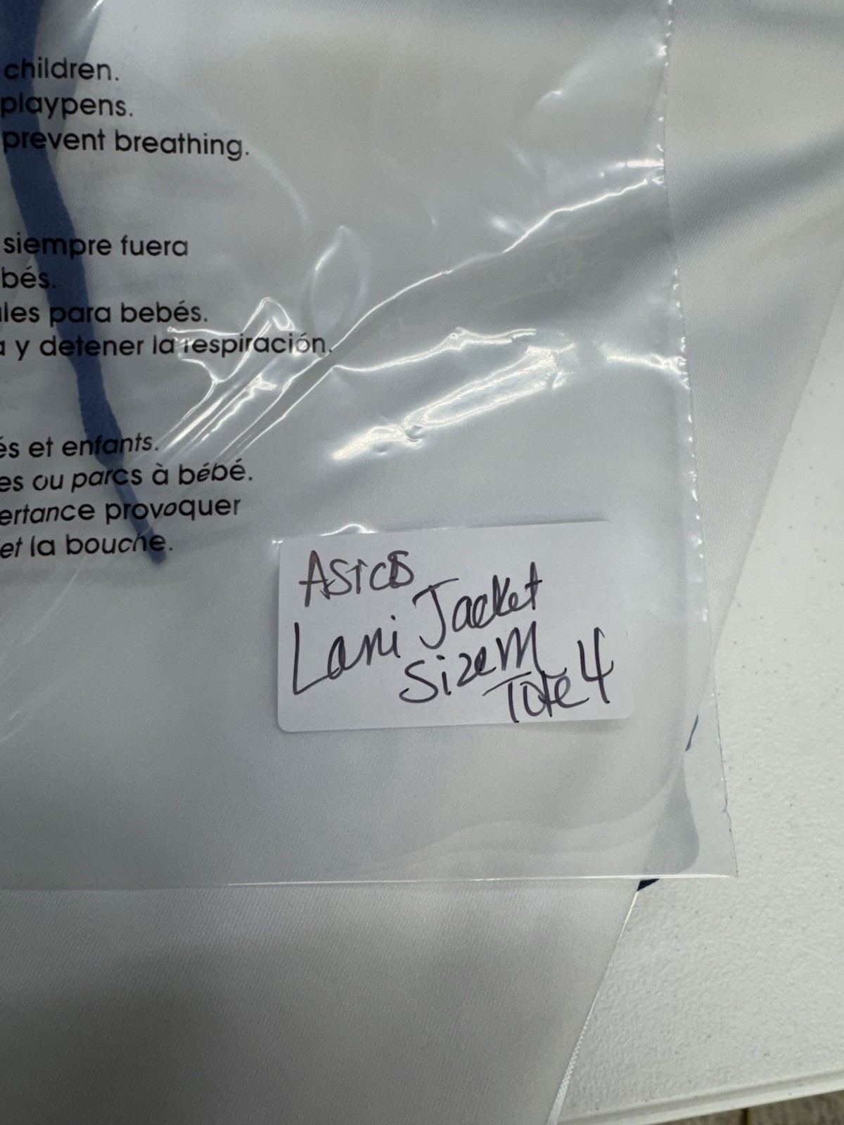 ASICS 302744 Womens LANI Jacket White / Royal Blue Medium NWT A200 Excellent New thumbnail 10