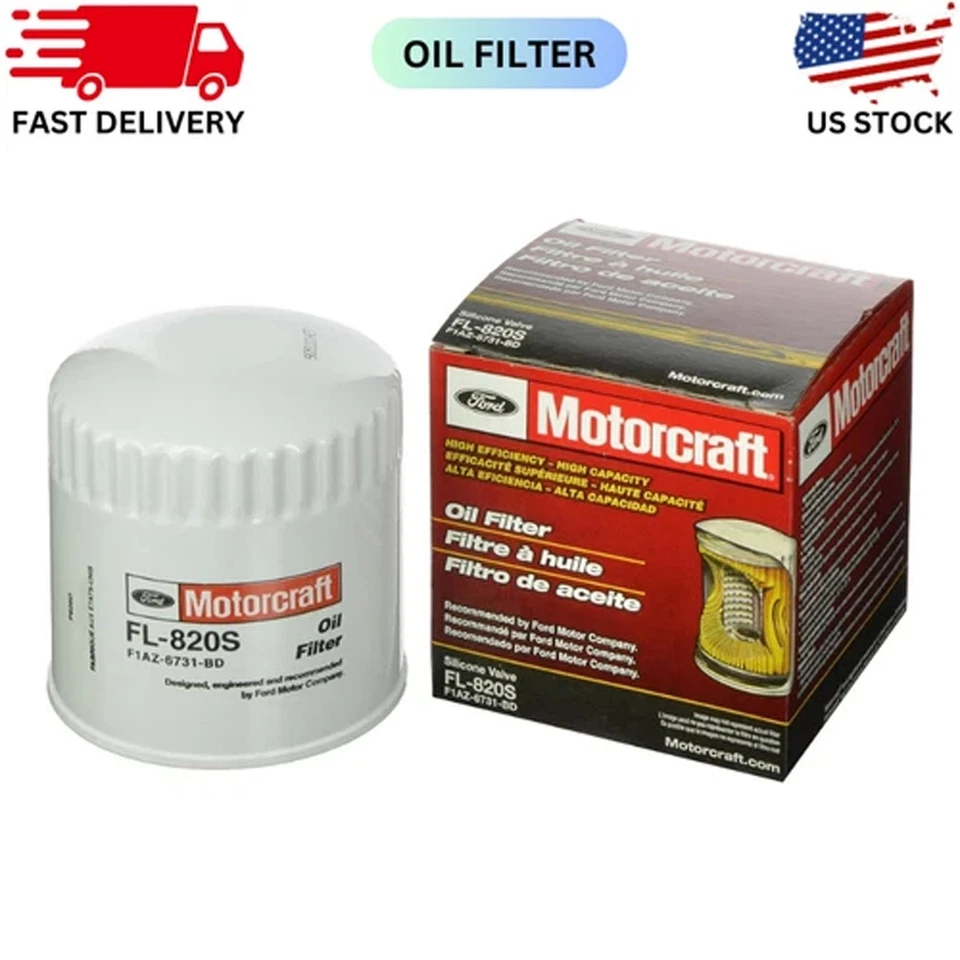 Ford OEM Engine Oil Filter Lincoln Motorcraft FL820S F1AZ6731BD Set Of 12 - Image 2 of 4