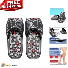 Portable Foot Reflexology Slippers with Acupressure for Pain Relief  Relaxation