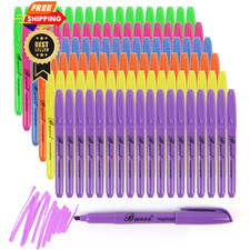 Buecs 108 Count Pack of 1 , Green,Pink,Blue,Orange,Purple,Yellow