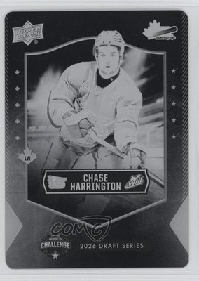 2025 CHL USA Prospects Challenge Printing Plate Black 1/1 Chase Harrington 16f8