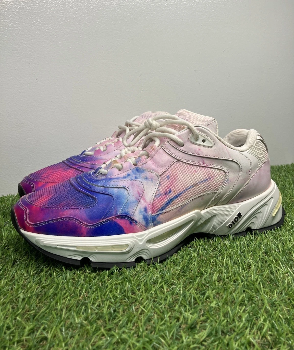 Taille 41 (8 US)   Christian Dior CD1 « Tie Dye Rose Bleu »   EXCELLENT ÉTAT !