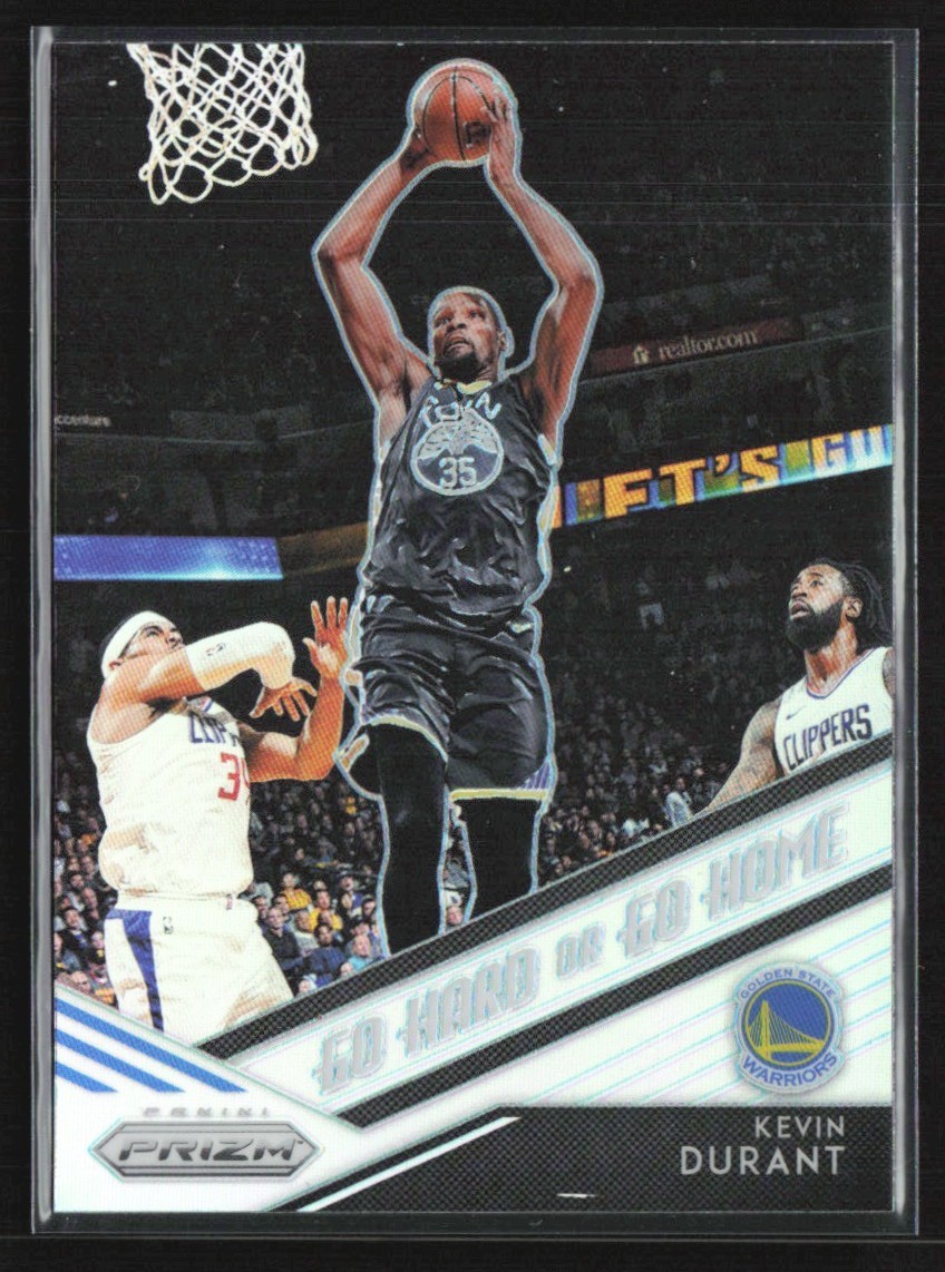 Kevin Durant 2018-19 Panini Prizm Go Hard or Home Silver #5 Golden State