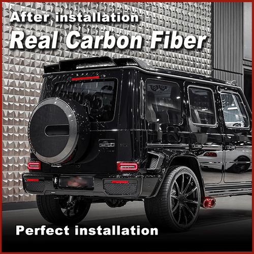 For Mercedes Benz G-Class W463 G63 G65 REAL Carbon Spare Wheel Tire Cover - Picture 7 of 14