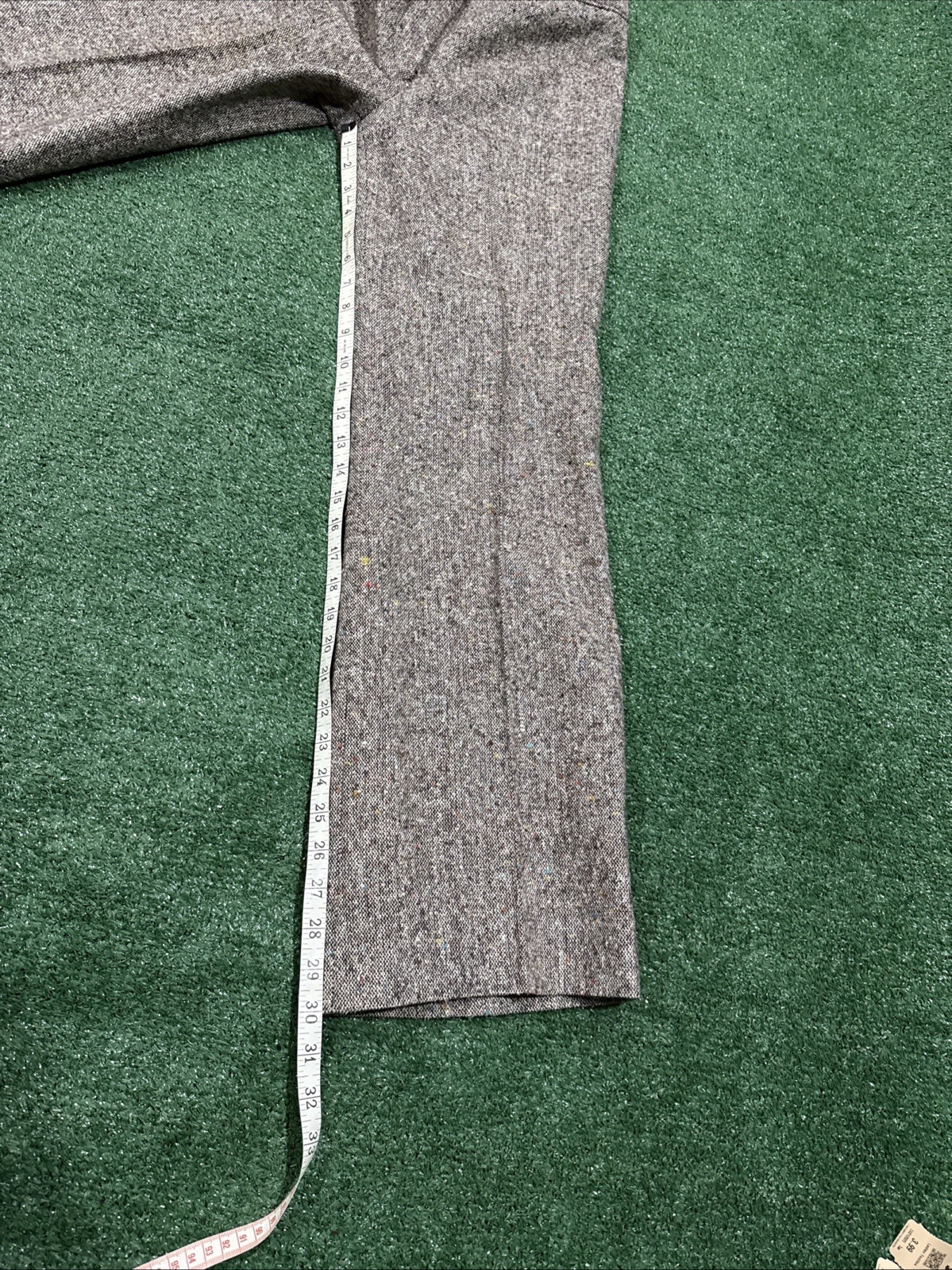 Vintage 70s Ms. Pioneer Western Tweed & Leather 3 Piece Suit Set Brown Size 10