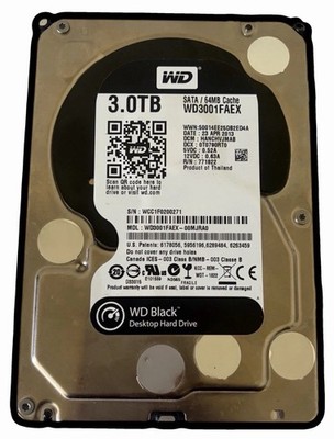 STORAGE (3 TERABYTES) HDD WD Black Desktop Hard Drive 3.5  SATA WD3001FAEX