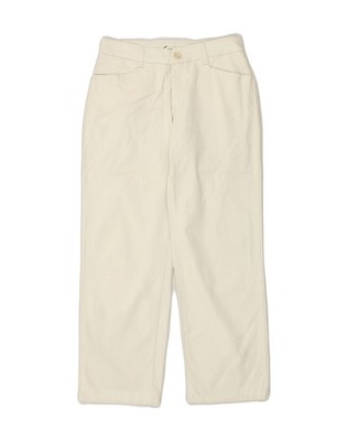 Lee Damen gerade Freizeithose US 6 Medium W30 L30 cremeweiß Baumwolle AM11