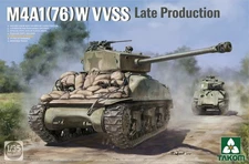 TAKOM 2207 1/35 M4A1 76(W) VVSS Late Production Tank Military Assembly Model Kit
