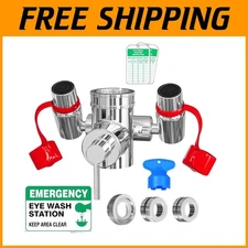 OSHA Compliant Faucet Mounted Eye Wash Station - Rapid Emergency Relief System
