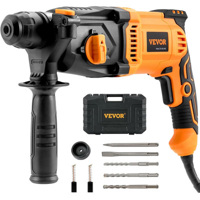 Vevor 1 Inch Sds-Plus Rotary Hammer Drill 8 Amp Corded Drills Heavy Duty