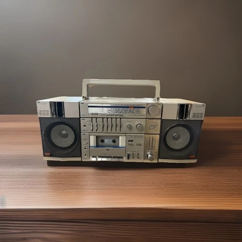 JVC Boombox PC-R11JW  Vintage Metal Cassette Player Boombox (Tested & Working)