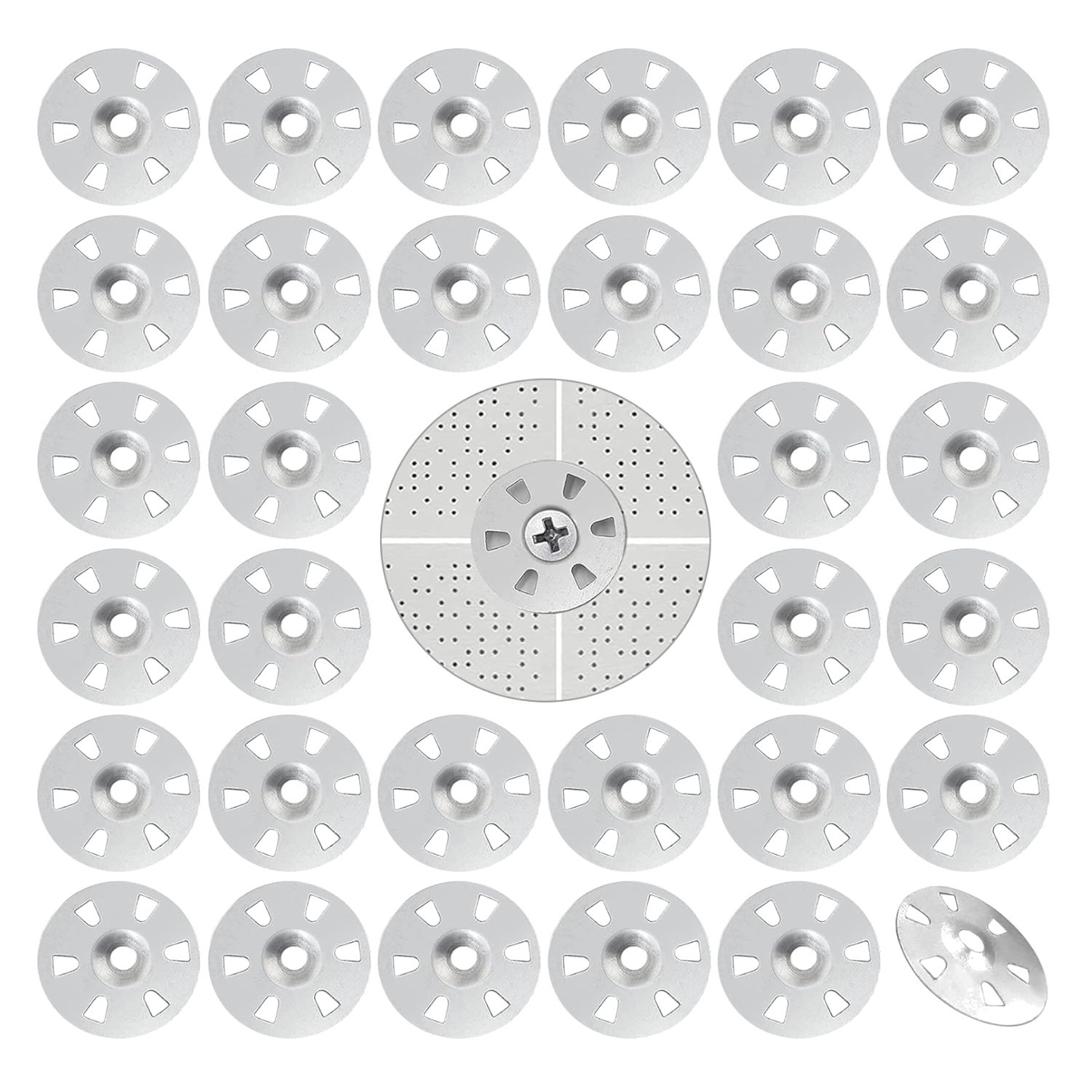 Versatile 35mm Tile Backer Washers - 100 Durable Fasteners Made of Alloy Steel