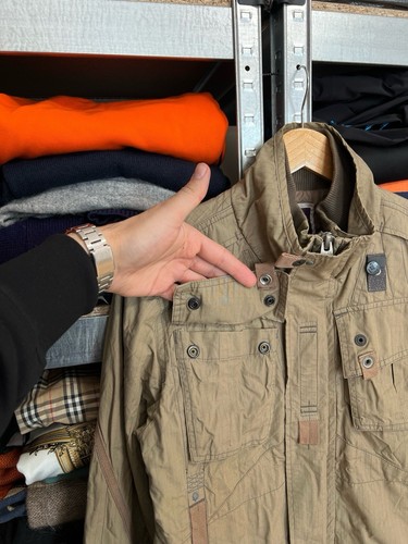 G Star Raw Tamson Overshirt Cargo Military Multipocket Jacket Bomber M Vintage - Picture 5 of 9