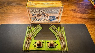 Vintage Prewar Lionel No. 021 O Gauge Manual Track Switches – Pair Right & Left